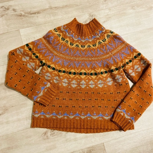 American Eagle Retro Vintage Knit Cowl Sweater size M - Picture 1 of 6